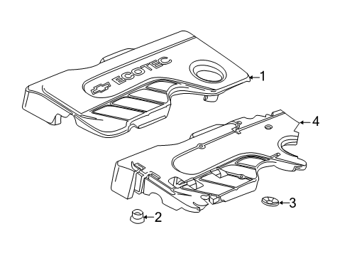 2019 Chevy Cruze Engine Appearance Cover Diagram 2 - Thumbnail