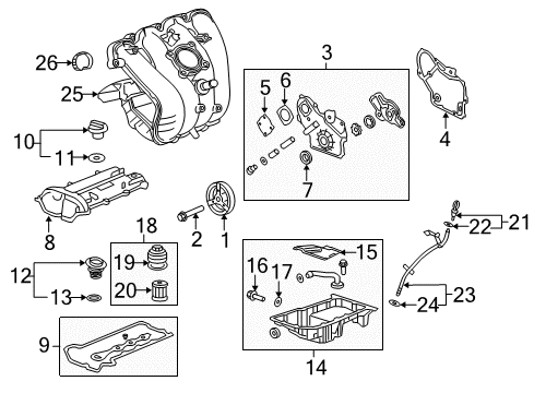 2014 Buick Verano Manifold, Intake (Machine) Diagram for 12647275