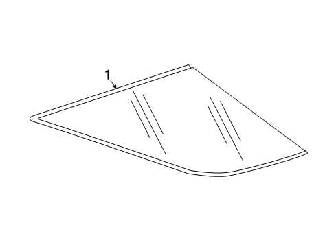 2021 Chevy Equinox Glass & Hardware - Quarter Panel Diagram