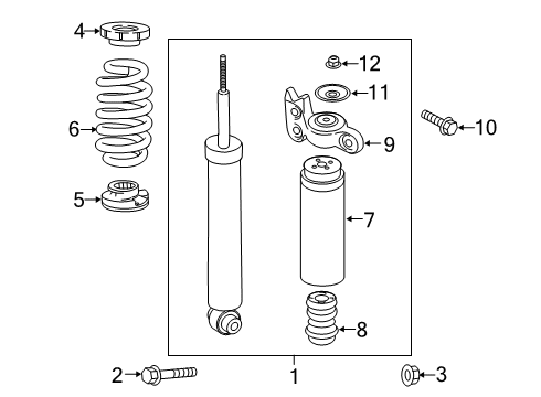 2020 Chevy Blazer Shocks & Components - Rear Diagram 2 - Thumbnail