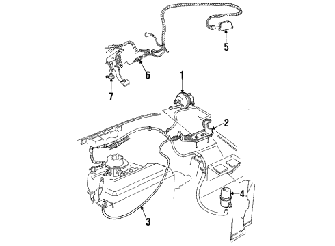 1994 Chevy Beretta Cruise Control System, Electrical Diagram