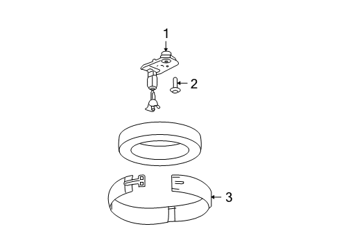 2009 GMC Acadia Spare Tire Carrier Diagram