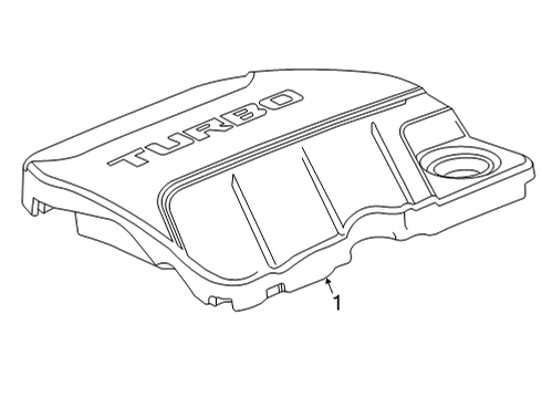 2023 Chevy Trailblazer Engine Appearance Cover Diagram 1 - Thumbnail