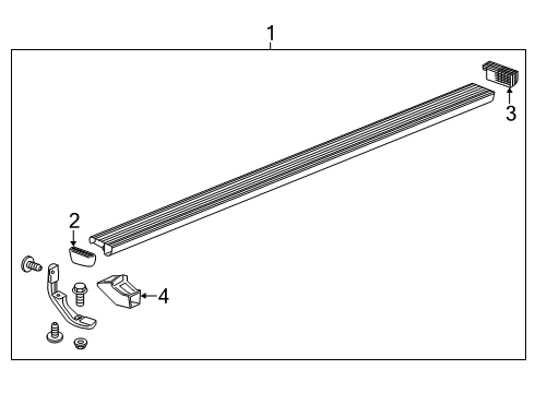 2022 GMC Sierra 1500 Running Board Diagram 3 - Thumbnail