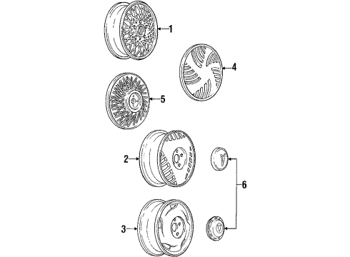 1987 Pontiac Bonneville Cap Assembly Diagram for 10040824