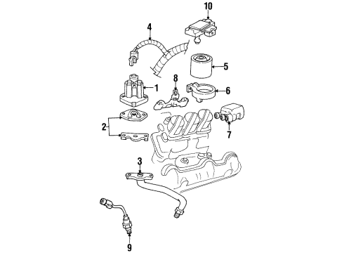 1996 Chevy Lumina EGR System, Emission Diagram