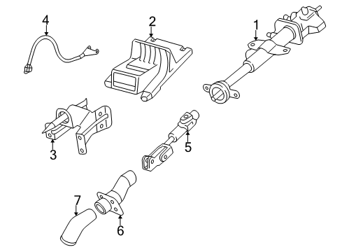 2006 Pontiac Montana Steering Column, Steering Wheel Diagram 1 - Thumbnail