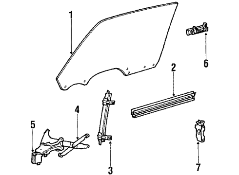 1984 Pontiac Bonneville Front Door, Electrical Diagram