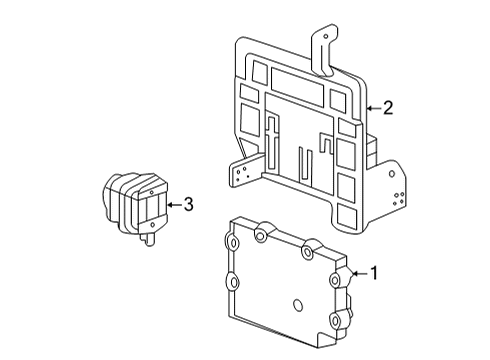 2020 Cadillac XT5 Module Assembly, Night Vision Eccn=6A993 Diagram for 84472624