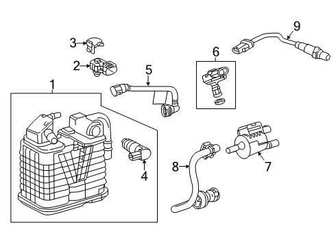 2024 Chevy Malibu Emission Components Diagram