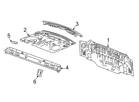 2017 Buick LaCrosse Rear Body Diagram