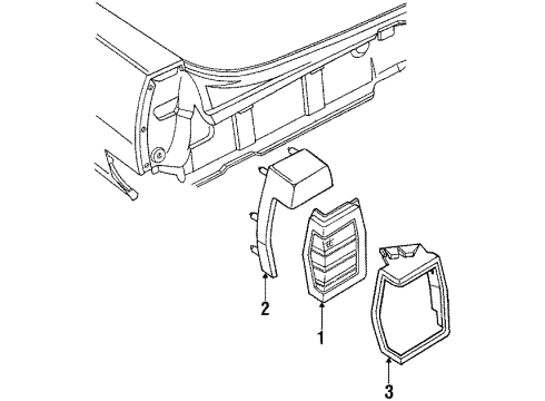 1985 Oldsmobile Delta 88 Tail Lamps Diagram