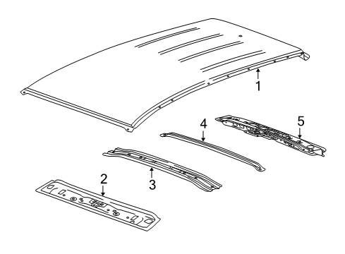 2018 Buick Envision Roof & Components Diagram 2 - Thumbnail