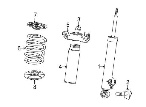 2010 Buick LaCrosse Shocks & Components - Rear Diagram