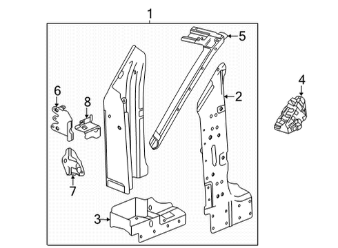 2021 Chevy Corvette Extension, Da Pnl Si Diagram for 84128510