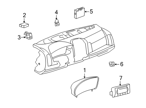 2005 Cadillac SRX Controls - Instruments & Gauges Diagram