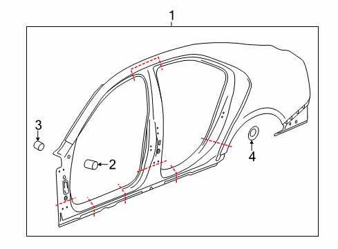 2018 Cadillac CTS Uniside Diagram