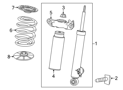 2014 Buick Regal Shocks & Components - Rear Diagram