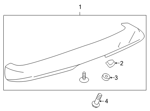 2014 GMC Terrain Rear Spoiler Diagram