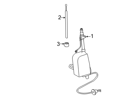 1998 Chevy Express 1500 Antenna & Radio Diagram 2 - Thumbnail