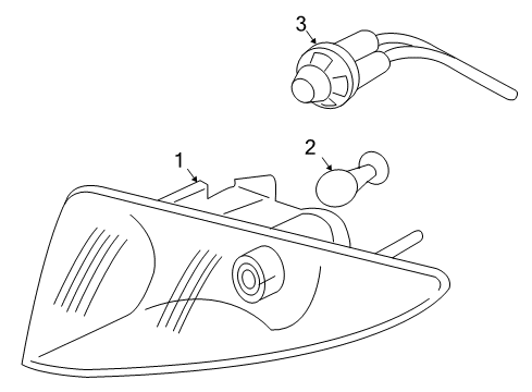 2000 Chevy Cavalier Park & Signal Lamps Diagram