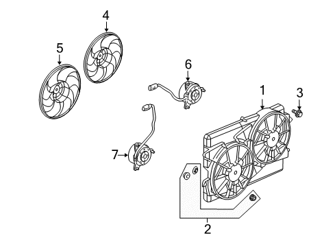 2010 Saturn Vue Cooling System, Radiator, Water Pump, Cooling Fan Diagram 4 - Thumbnail