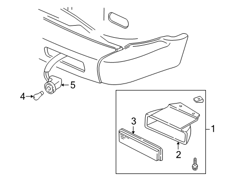 1996 GMC Sonoma Park & Signal Lamps Diagram