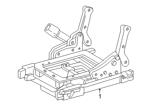 2000 Buick Park Avenue Tracks & Components Diagram