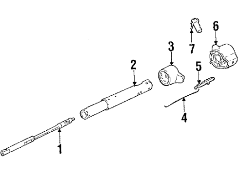 1986 Pontiac T1000 Ignition Lock, Electrical Diagram 2 - Thumbnail