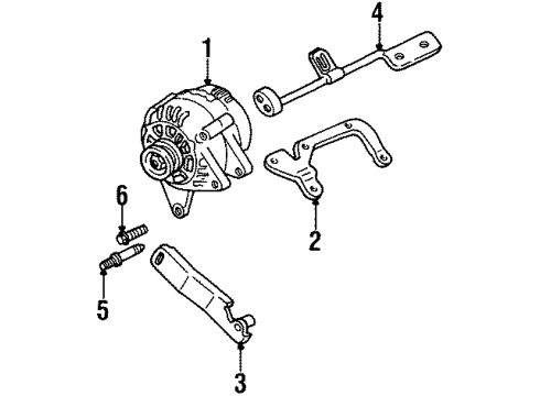 1999 Chevy Monte Carlo Alternator Diagram 2 - Thumbnail