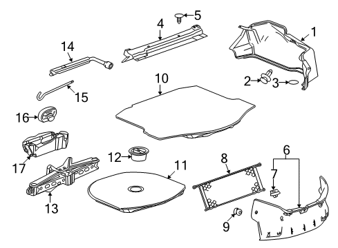 2010 Chevy Camaro Panel,Rear Compartment Side Trim Diagram for 92219062