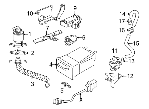 2001 Pontiac Montana EGR System, Emission Diagram