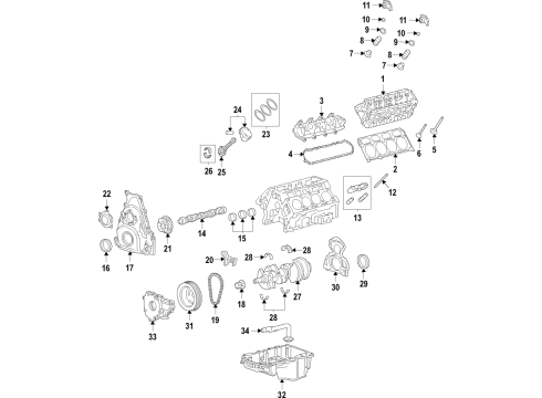 2022 Chevy Tahoe Engine Parts & Mounts, Timing, Lubrication System Diagram 4 - Thumbnail