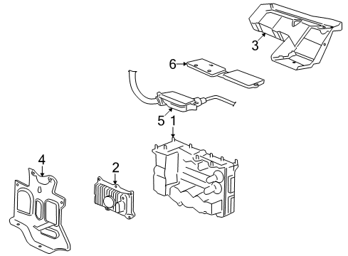 2007 Saturn Vue Hybrid Components Diagram