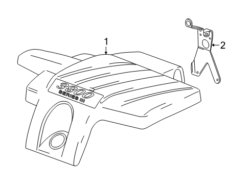 2009 Buick LaCrosse Engine Appearance Cover Diagram 1 - Thumbnail