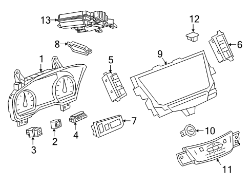 2023 Cadillac XT6 Ignition Lock Diagram