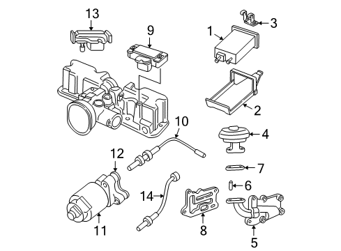 2000 Chevy S10 Valve,Evap Emission Canister Purge Solenoid(W/Bracket) Diagram for 1997286