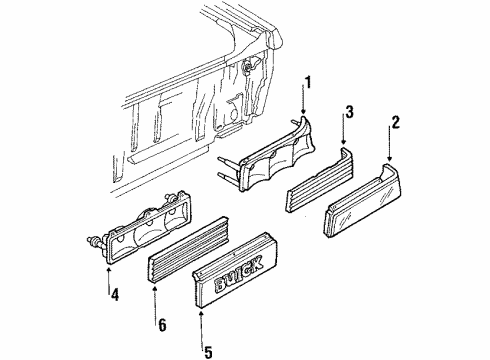 1984 Buick Skyhawk Tail Lamps Diagram