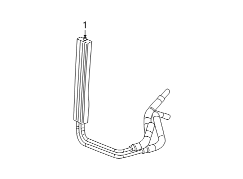 2012 Cadillac Escalade ESV Power Steering Oil Cooler Diagram