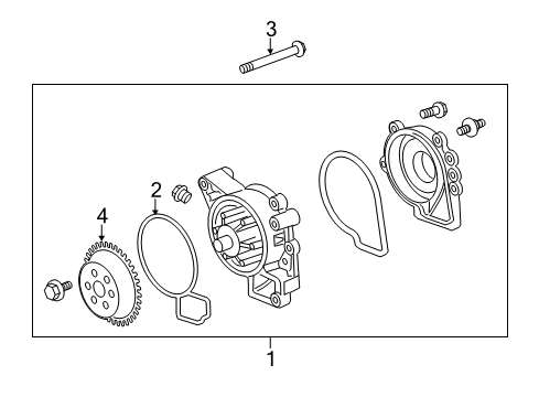 2011 Buick LaCrosse Cooling System, Radiator, Water Pump, Cooling Fan Diagram 1 - Thumbnail