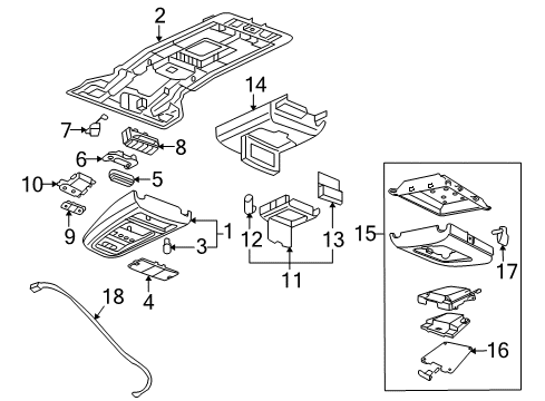 2006 Buick Terraza Overhead Console Diagram