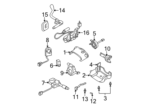 2003 Buick Rendezvous Gear Shift Control - AT Diagram