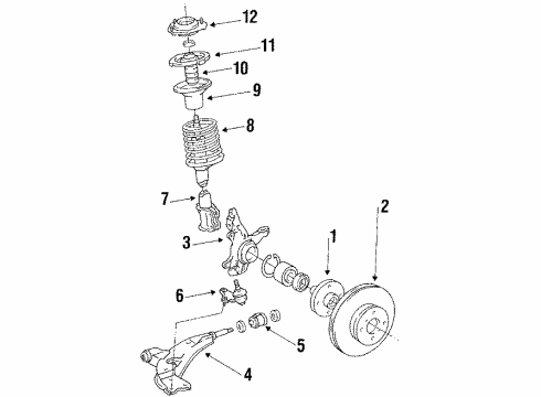 1986 Chevy Nova Hose, Front Brake Flexible Diagram for 94840557