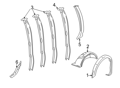 2011 Chevy Express 3500 Inner Structure - Side Panel Diagram 3 - Thumbnail