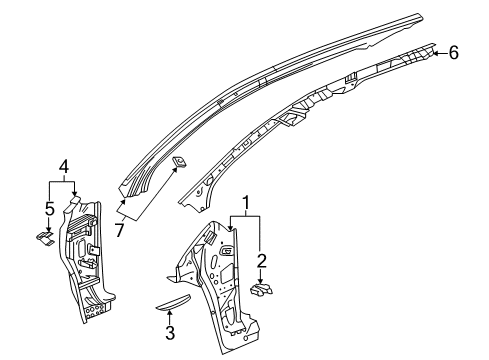 2021 Chevy Equinox Hinge Pillar Diagram