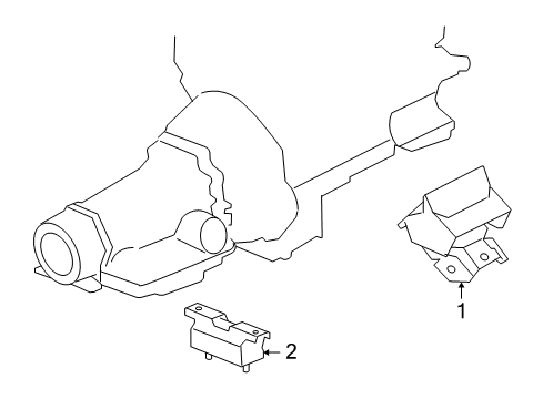 2010 Hummer H3T Engine & Trans Mounting Diagram 2 - Thumbnail