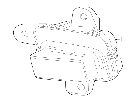 2022 GMC Sierra 1500 LAMP ASM-FRT FOG Diagram for 84550845