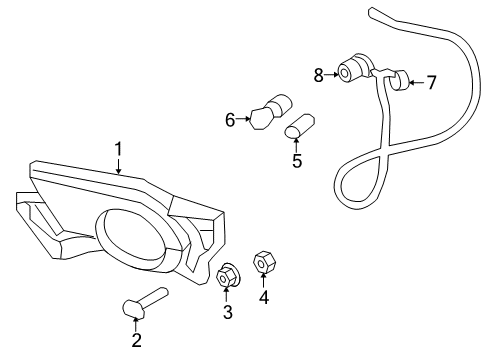 2006 Chevy Avalanche 1500 Bulbs Diagram 1 - Thumbnail