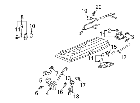 2001 Pontiac Aztek Lift Gate Diagram 2 - Thumbnail