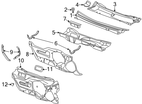 2009 Chevy Malibu Cowl Diagram 1 - Thumbnail